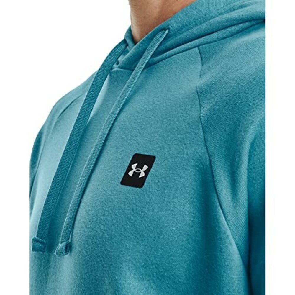 Under Armour Men's Rival Fleece Pullover Hoodie Sz. M Bright Blue - Picture 12 of 12